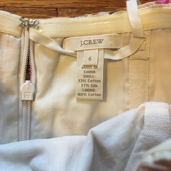 J Crew Strapless Floral Dress- Size 6 - Picture 3 of 7